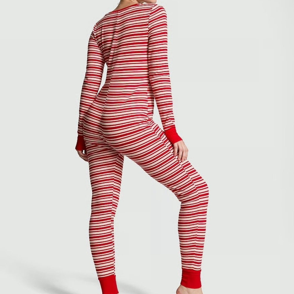 Medium Victoria's Secret PINK One Piece Pjs - Picture 2 of 4